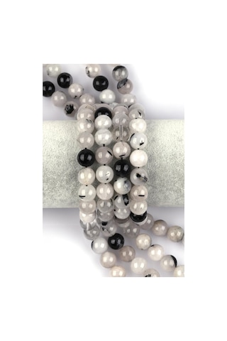 Rutil Kuvars Doğal Taş Dizi 10 Mm Küre Kesim Turkuaz