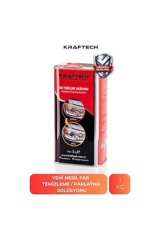Kraftech Yeni Nesil Premium I Buharlı Araba Far Temizleme Ve Parlatma Solüsyonu I Kloroform Uyumlu 1 Kg Kraftech Yeni Nesil Premium I Buharlı Araba Far Temizleme Ve Parlatma Solüsyonu I Kloroform Uyumlu 1 Kg