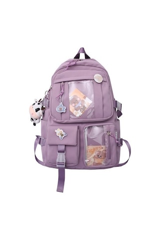 Mor Ortaokul Öğrenci Sırt Çantası 4gdf6l Mor