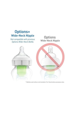 Dr. Brown's Options+ 2.Evre Geniş Ağız Silikon Biberon Emziği
