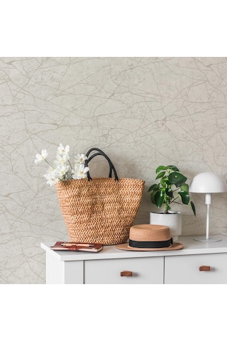 Adawall Roka 23107-2 Doğal Taş Desenli Düz Sade Duvar Kağıdı