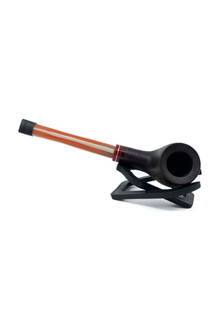 Dapper Half Bent Billiard Briar Gül Kökü 9 Mm Filtreli El Yapımı Pipo - 3552