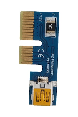 Fosenze Pcı-e X1 Uzantı Kablosu Siyah - Anakart Arayüzünü Korumak, Madencilik Cihazlarına Bağlanmak İçin 30cm Uzunlukta Dayanıklı Malzeme