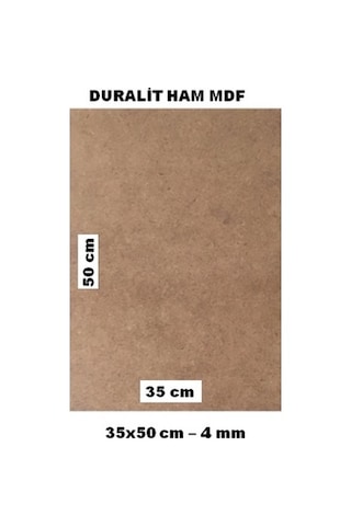 35x50 Duralit Ham Mdf 4 Mm Kalınlık Pürüzsüz Çift Yüzey 1 Adet