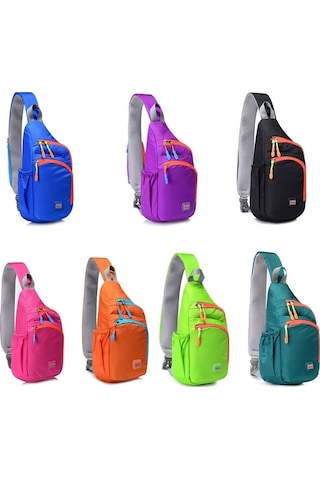 Outdoor Koşu Ve Doğa Yürüyüşleri İçin Ergonomik Göğüs Çantası, Hafif Ve Pratik Spor Aksesuarı Siyah