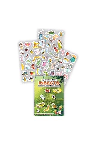 My Sticker Book '' Insects'' , Tükenmeyen Sticker Kitabı Böcekler