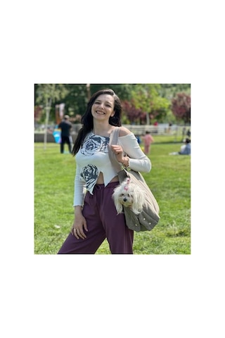 3.1 Phillip Lim Kedi Köpek Taşıma Çantası, 80x70 Cm, Terletmez Keten 0233 Orangeblue Cat