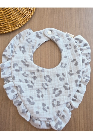 Venedy's Terra Ruffle Trio 3lü Müslin Bebek Önlüğü Seti Ekru