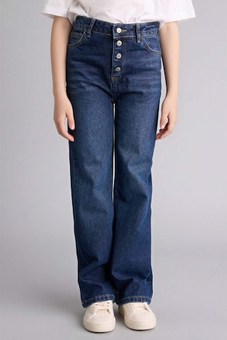 Defacto Geniş Paça Jean Pantolon Kız Çocuk G9585a826spnm34 Mavi-nm34