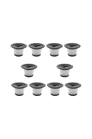 Geeroyoo Moosoo K17 Sürekli Süpürge İçin 10 Adet Hepa Filtre + Zarf Seti - Yüksek Yoğunlukta Toz Tutucu, Yıkama Kolay