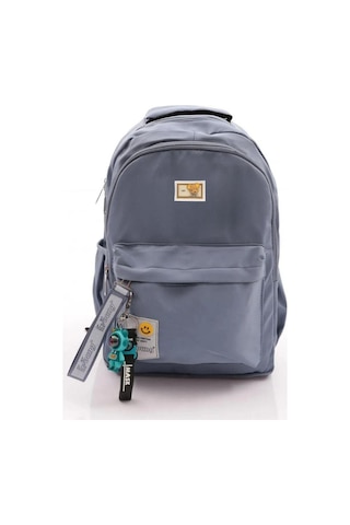 Young Maskotlu Çift Göz Okul Çantası51706 Gri Desenli