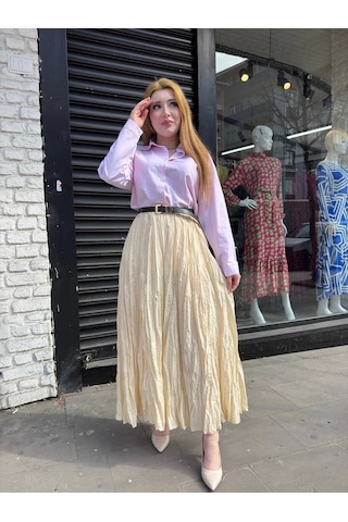 Kraş Etek Krem Krem