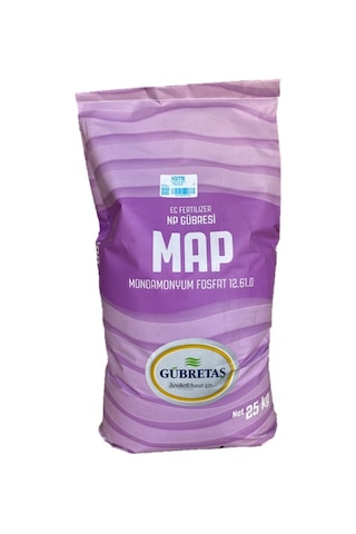 Gübretaş Map 12 61 Azot Fosfor DaMLa Sulama Yaprak Gübresi 25 KG