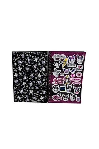 Hello Kitty&kuromi Spiralli Sert Kapak Stickerlı Planner