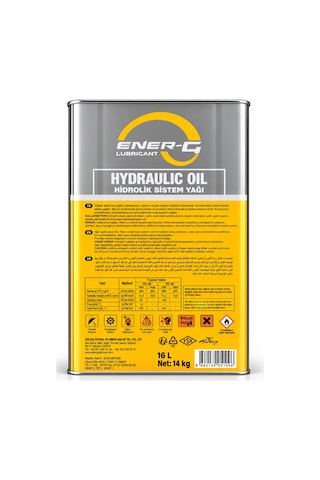 Ener-G 68 Numara Çok Amaçlı Hidrolik Sistem Yağı 16 L