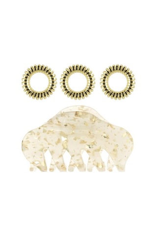 Invisibobble - Set S Apres Ski Golden Glamour -3 Spiral + 1 Klipsli Saç Tokası Diğer