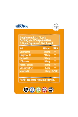 Parafinsiz Kediotu Valirian Ve L-teanin Içeren Melatonin Etkisi Yaşatan Gıda Takviyesi