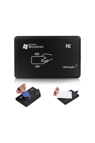 Usb Kablolu Rfıd Proximity 125Khz. Id Kart Okuyucu. Rfid Barkod.