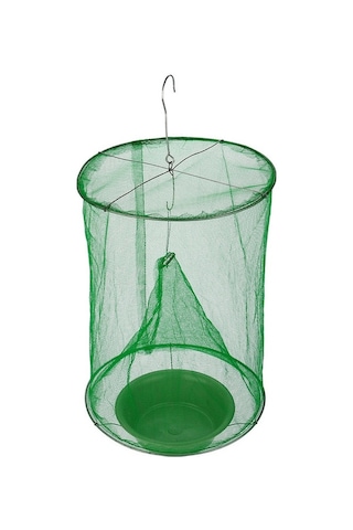 Fortunelane 3 Adet Yeşil Demir Tel Sinek Tutma Kafesi - Pratik Sinek Yakalma Aleti