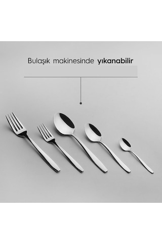 Nehir Sahra Sade Çay Kaşık 12 Ad Çelik