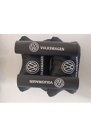 Volkswagen Uyumlu Beyaz Oto Boyun Yastığı +emniyet Kemer Pedi Beyaz