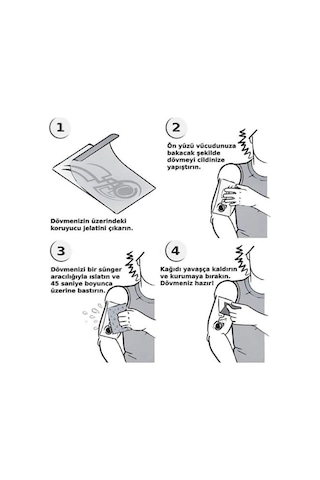 Pamuk Prenses Sindiella Rapunzel Geçici Dövme Çok Renkli