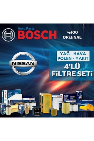 Nissan Qashqai 1.6 Dcı Bosch Filtre Bakım Seti 2014-2018