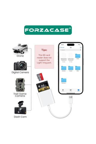 Forzacase Type-c To Sd / Micro Sd / Tf Kart Okuyucu Adaptör Fc674