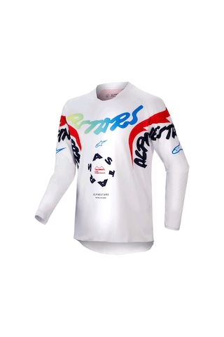 Alpinestars Youth Racer Hana Genç Kros Motosiklet Jersey Kırmızı Beyaz