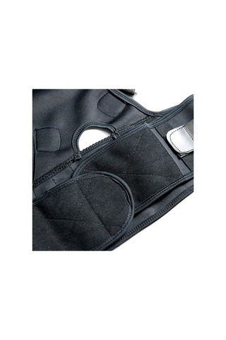 Erkek Kadın Ayarlanabilir Manyetik Duruş Düzeltici Korse Geri Erkekler Brace Geri Omuz Kemeri Bel Desteği Düz, Boyut: Xxl Siyah