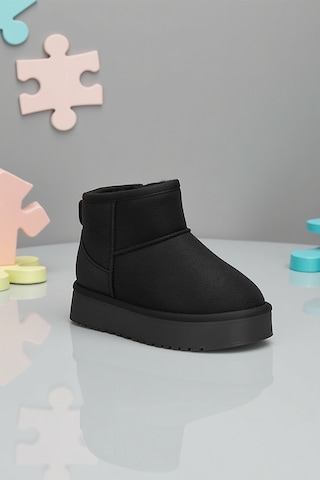 Dark Seer Snie C. Günlük Kız Çocuk Kürklü Bot Günlük Ayakkabı Sneaker 2025 Siyah