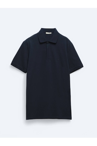 Kip Lacivert Düz Polo Yaka %100 Pamuk T-shirt Lacivert Kip Lacivert Düz Polo Yaka %100 Pamuk T-shirt Lacivert