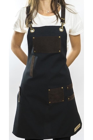 Barista Cafe Restaurant Şef Monapron Ghiberti Siyah Önlük (403937859)