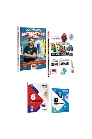 Tüm Adaylar İçin Hocam Ben Matematikte Sıfırım Konu Anlatımlı Soru Bankası + Problemler 2'li Set - 865318529