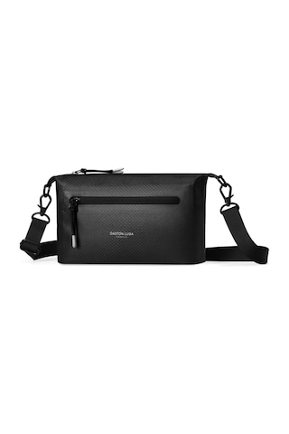 Gaston Luga Lightweight Duoseal Crossbody Omuz Çantası- Black Siyah
