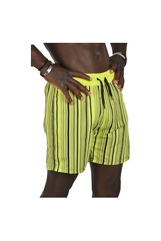 Deepsea Erkek Yeşil File Astarlı Deniz Şortu 2403011