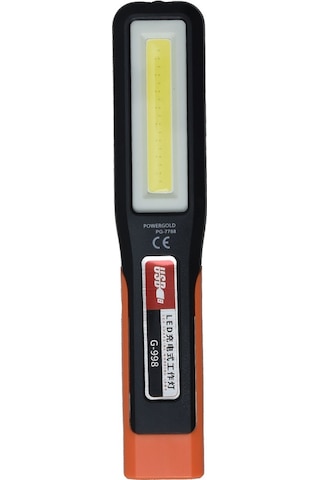 POWERGOLD Mıknatıs Özellikli Acil Durum Feneri PD-7788 Siyah