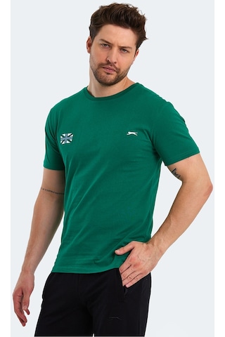Slazenger PACET Erkek Baskılı Yeşil Tişört
