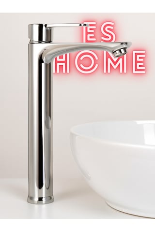 Eskaya Krom Çanak Lavabo Bataryası Musluğu Premium Çanak Banyo Lavabo Bataryası Krom