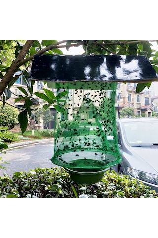 Tongxida Yeşil Demir Tel Kafes+sinek Tutucu+plastik Yemlik, 4 İçecekli, 110g