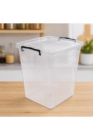 Derin Erzak Saklama Kabı Kapaklı, Kilitli Klipsli Saklama Kutusu, Bpa Free, Çok Amaçlı Kiler, Mutfak Ve Ev Düzenle Diğer