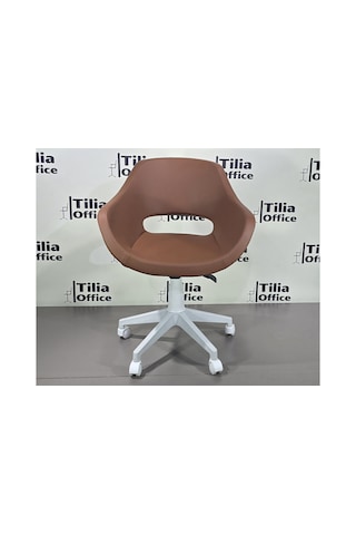 Monaco Çalışma Kesim Çocuk Koltuğu Beyaz Ayak Kahve