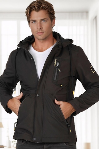 M8648 Dewberry Erkek Softshell Mont-siyah-1 Siyah-1