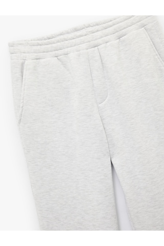 Koton Straight Fit Cep Detaylı Şardonlu Beli Lastikli Eşofman Altı Gri 6wam40033mk Gri