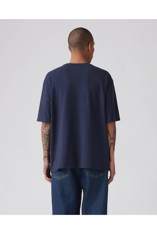 Levi's Levis Erkek T-shirt Half Sleeve Tee Lsco Monogram Lc Navy-4797 Blues