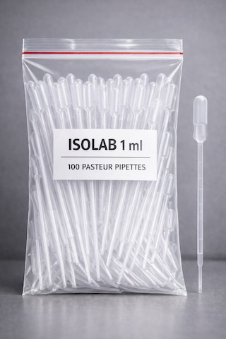Pastör Pipet 1 Ml - 100 Adet - Plastik Damlalık Polietilen