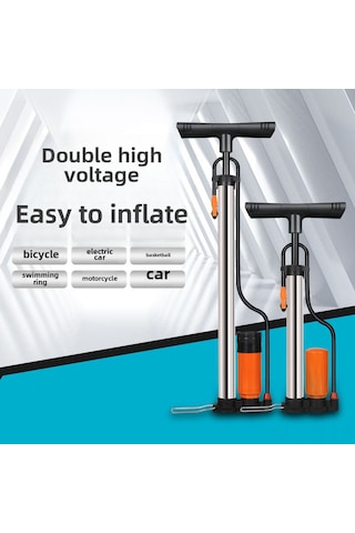 Yifomall Stainless Steel Yüksek Basınçlı El Pompa - Bisiklet, Araba, Elektrikli Araç, Motosiklet, Trispot Ve Basketbol Topu İçin Ev Kullanıma Uygun