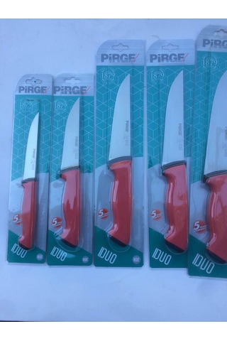 Pirge Duo Bıçak Seti Kırmızı