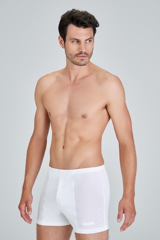 Pierre Cardin Kom Elite Merserize Şort Boxer Beyaz