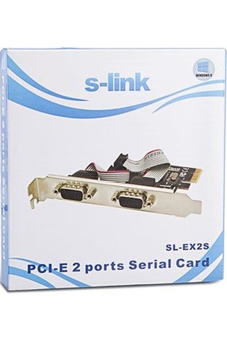 S-Lınk Sl-Ex2S Pcı Express=--Rs-232 2 Port Kart
